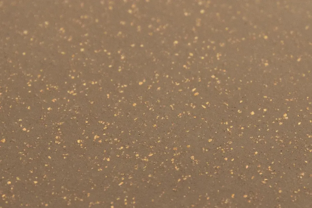 Close-up of Comcork cork and rubber granules